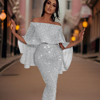 Umwerfendes Schulterfreies Kleid für Damen