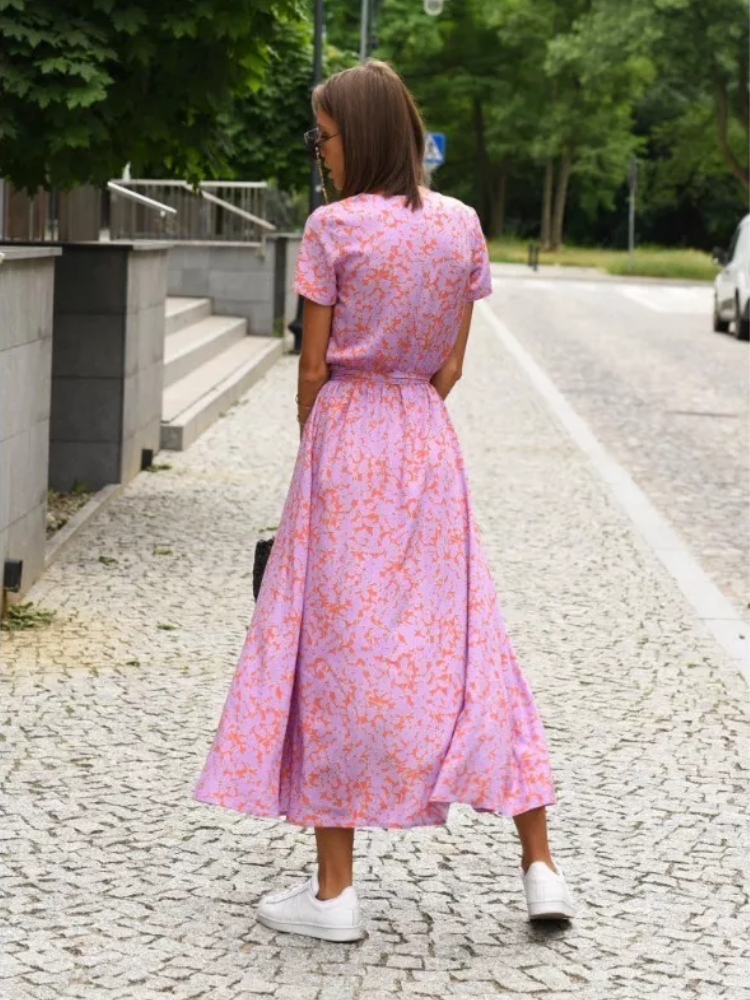 CAROLINA | ELEGANTES KLEID MIT DRUCK