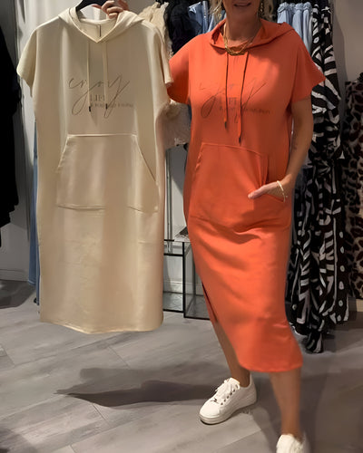 Saskia | Lässiges Hoodiekleid