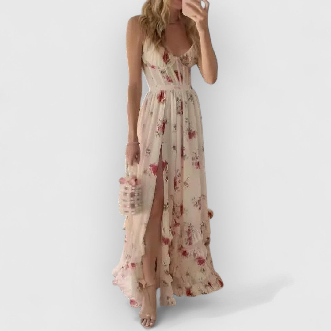 Christa | Eleganten Blumenkleids