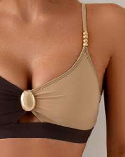 Badeanzug Hohe Taille Sexy BH Dreieck