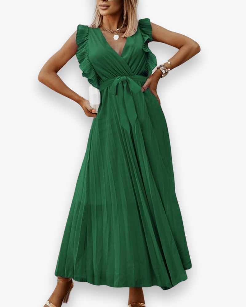 Damen Elegantes Bohème Kleid | V-Ausschnitt