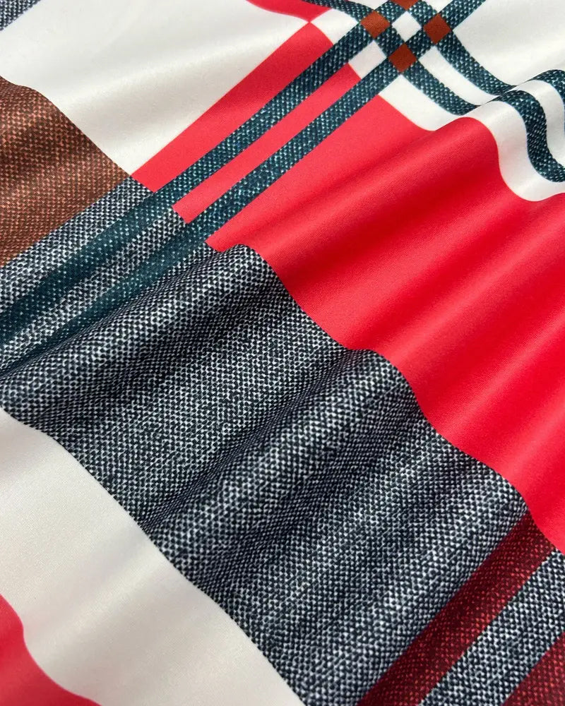 Top ärmellos bedruckt kariert