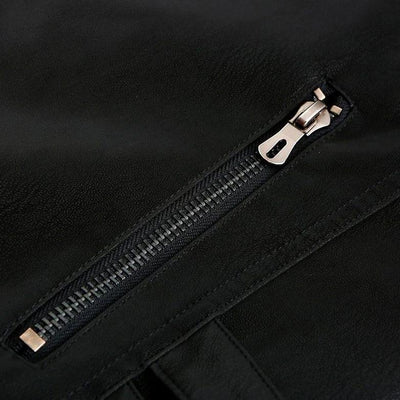 Lederjacke mit Reißverschluss für Männer