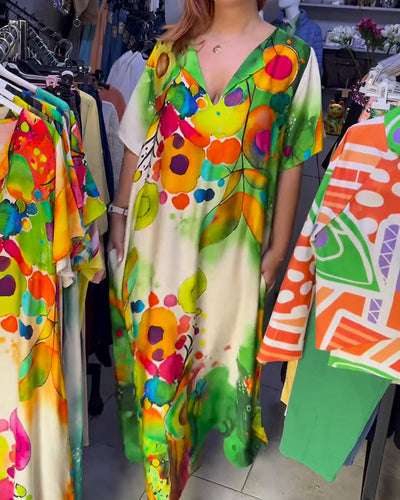 Kleid Lockere Mode Casual