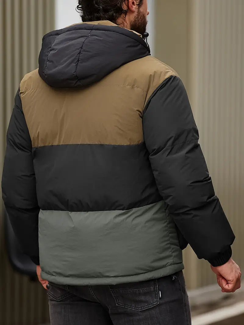 Wattierte Jacke mit Kapuze für Herren