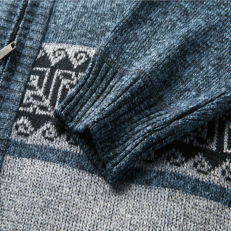 Vintage Winter Strickjacke für Männer