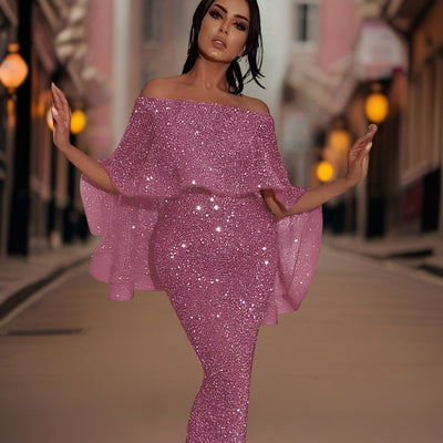Umwerfendes Schulterfreies Kleid für Damen