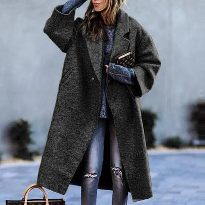 Lange Geblümte Winterjacke für Frauen