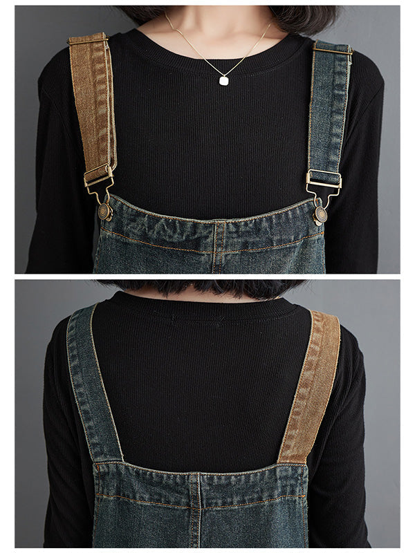 BERNADETTE - SCHLABBER-JUMPSUIT AUS DENIM