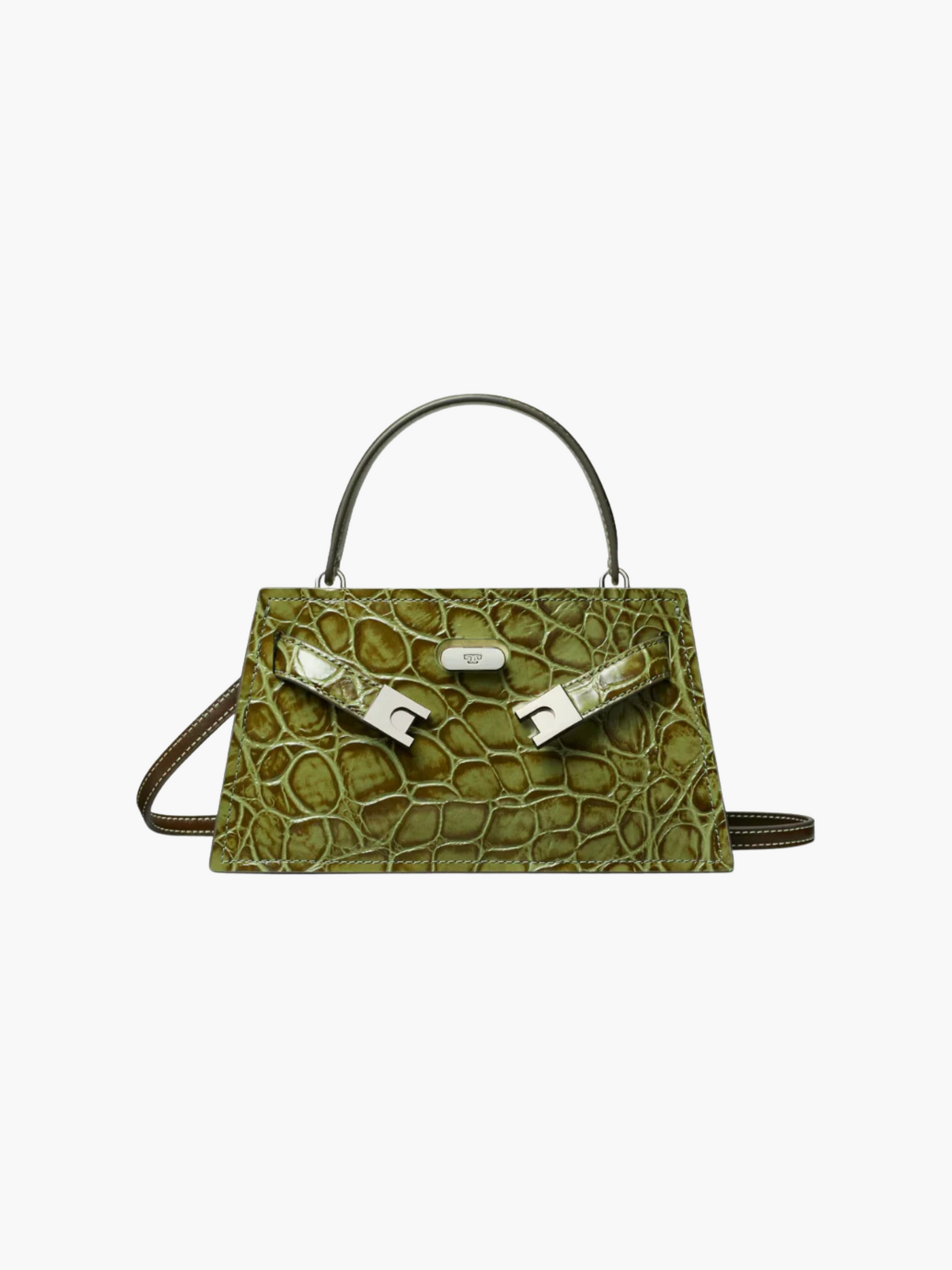 Luxuriöse Krokoprägung Vegan Leder Tasche – Große Schultertasche Damen