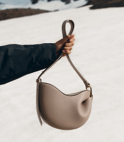 Tote Bag Damen Vegan – Große Schultertasche aus Kunstleder in Cognac