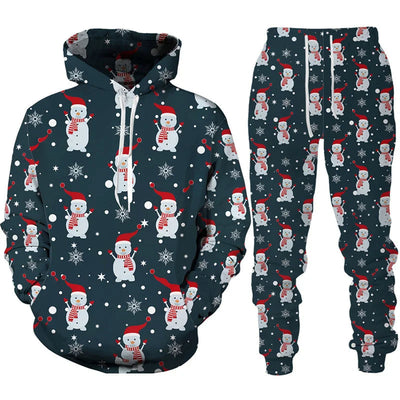 Zweiteiliges Weihnachts-Winter-Set für Herren