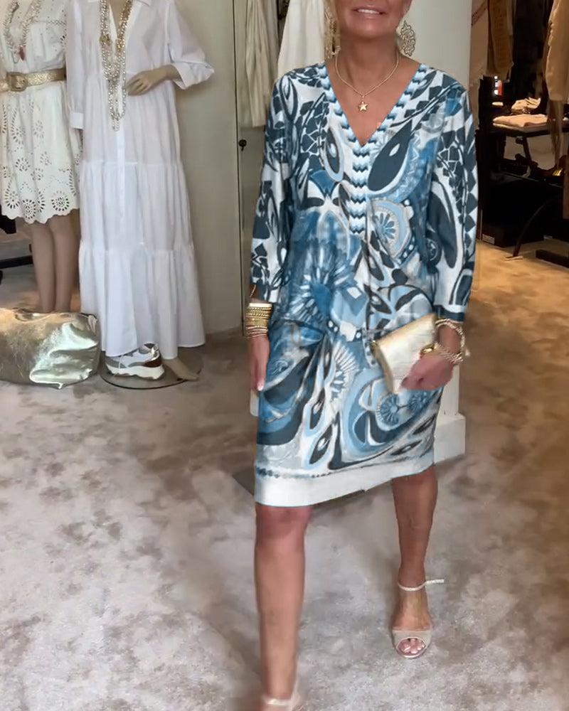 Marianne - Kleid mit Vintage-Druck