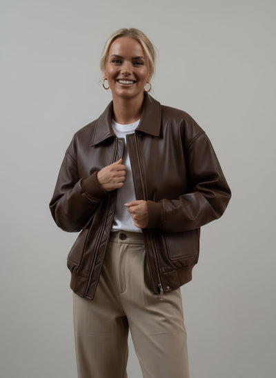 Kayna| Vintage-Jacke aus Altleder