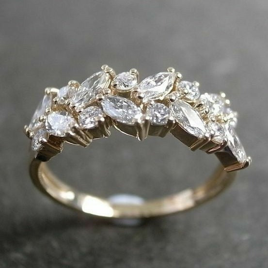 Vintage-Ring aus Zirkonia