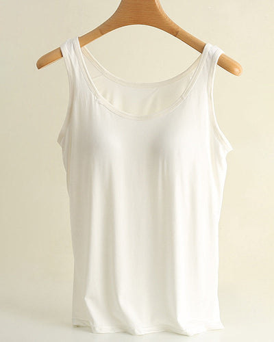 Camisole Top Einteilig Einfarbig Unterziehteil