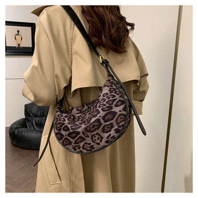 Heidi Mode | Vintage Umhängetasche mit Leopardenmuster