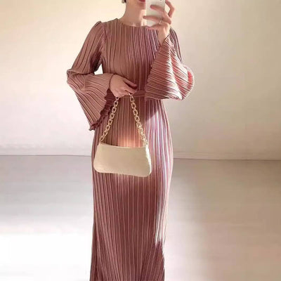 BABETTE - LANGES PLISSEE-KLEID