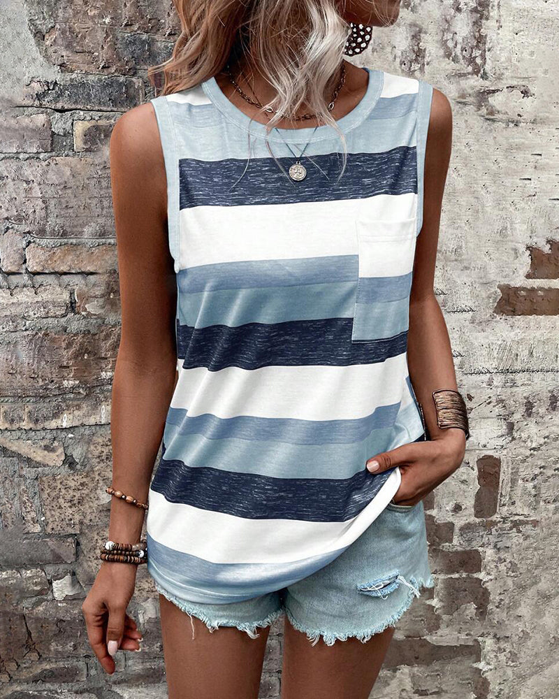 Tanktop Streifenprint Casual