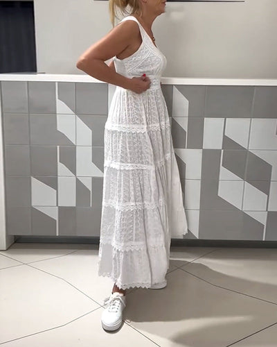 Kleid französisch einfarbig ärmellos