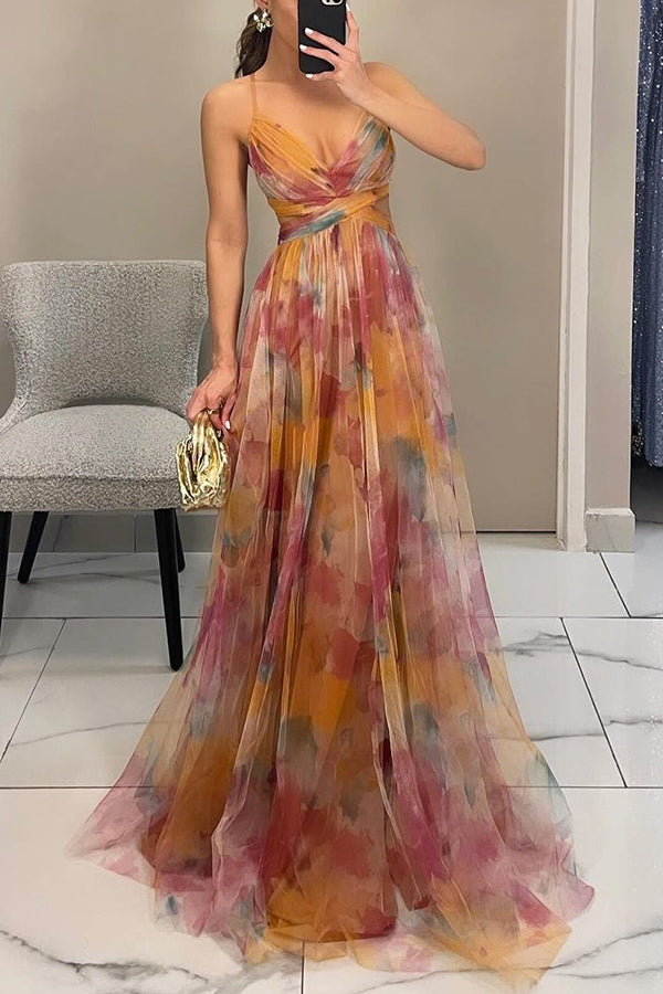 Eléna - Elegantes und florales Maxikleid