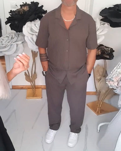 Set Herrenrevers Retro Gestreift