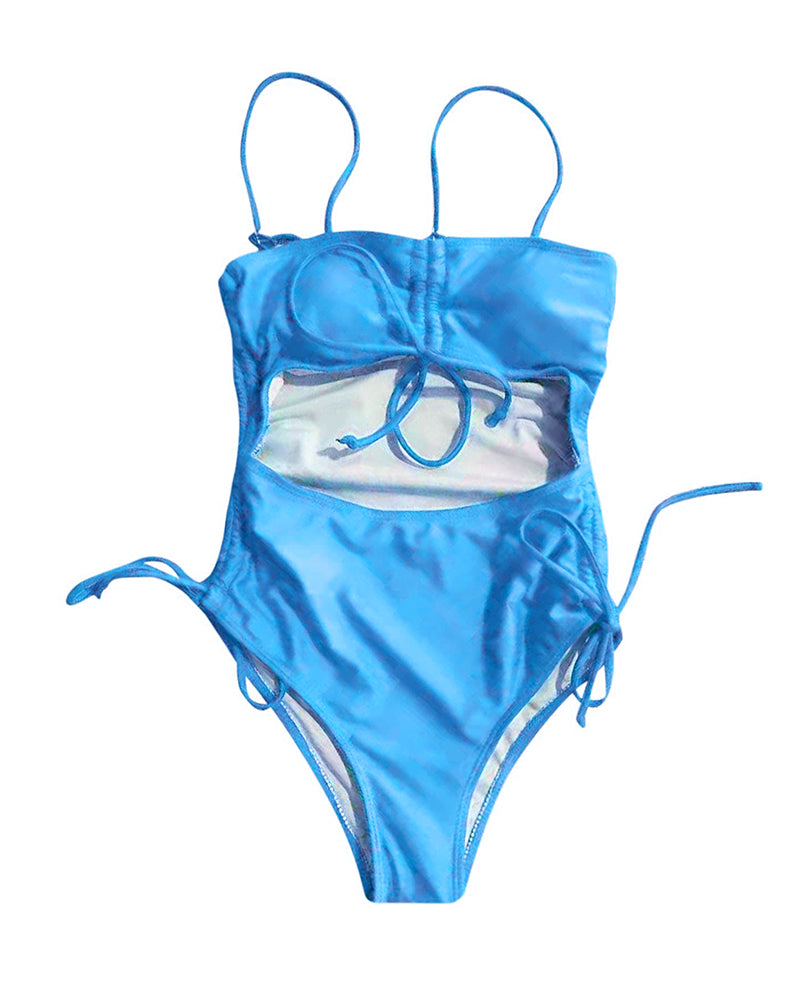 Badeanzug Lace-up schlankmachenden Hohl