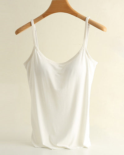 Camisole Top Einteilig Einfarbig Unterziehteil