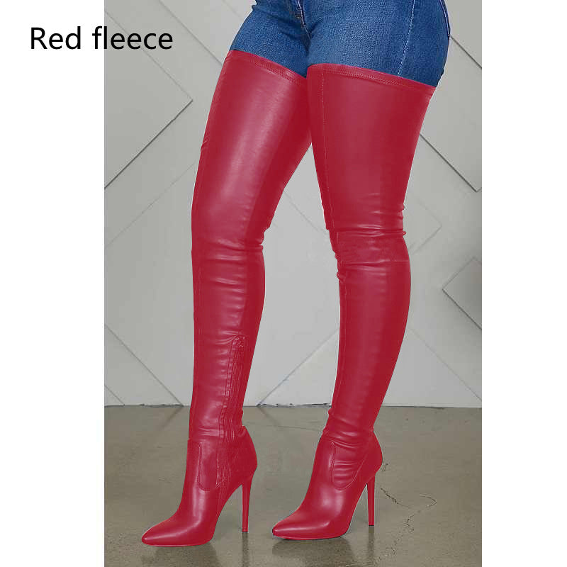 Heidi-Mode | Damen Über Kniefallstiefel Spitz Schuh Hoher Stiletto