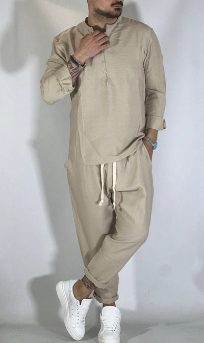 ADEMARO – HEMD UND HOSENSET IM JAPANISCHEN STIL