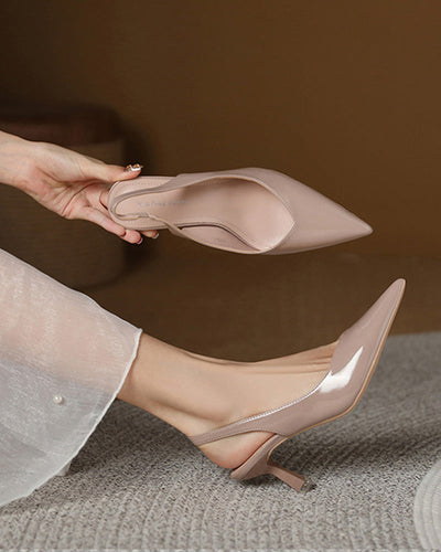 Heidi-Mode | Einfarbige, Temperamentvolle High Heels mit Spitzer Zehenpartie