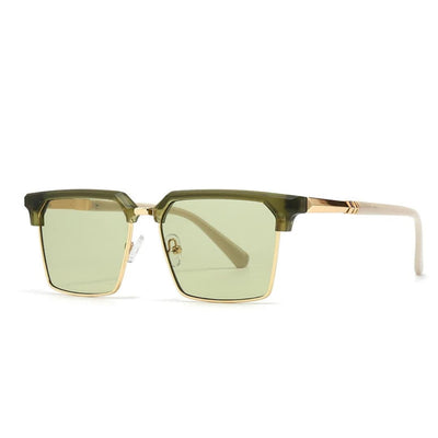 Männer Sonnenbrille mit eckiger Fassung und UV400 Schutz