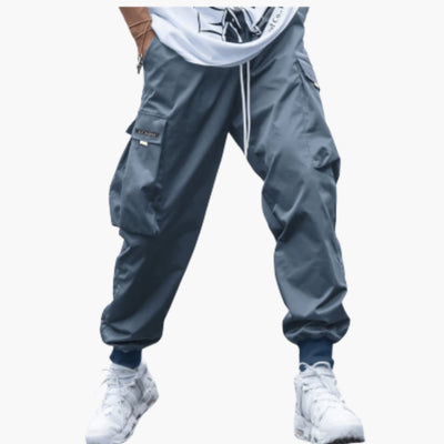 Herren-Cargo-Joggerhose mit Kordelzug und elastischen Bündchen