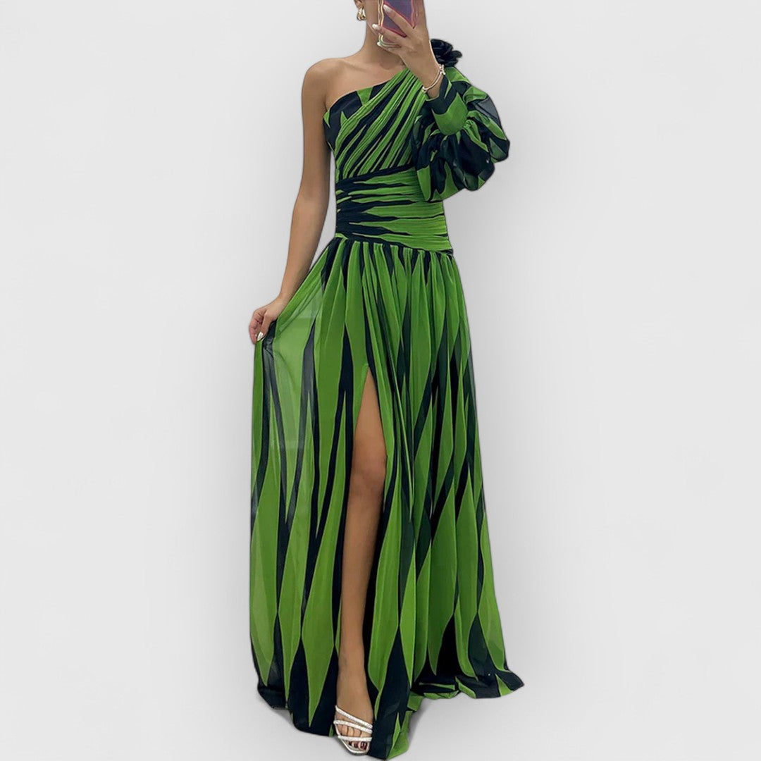 Chloe | Gestreiftes Maxikleid