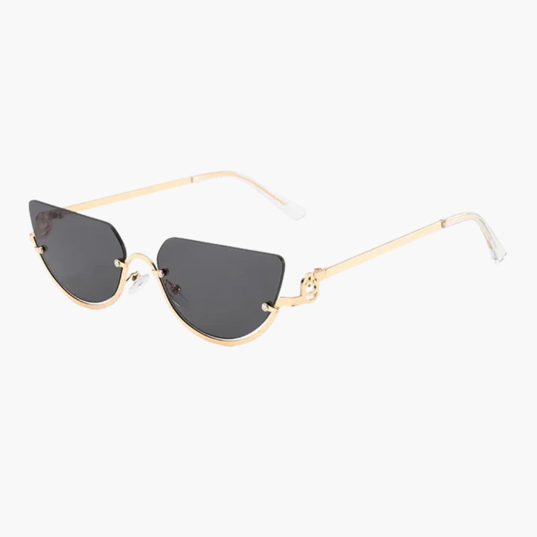 Damen Sonnenbrille mit halbrandlosen ovalen Gläsern