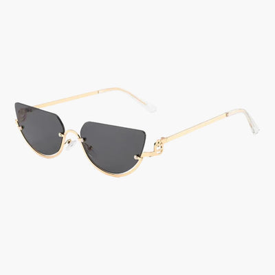 Damen Sonnenbrille mit halbrandlosen ovalen Gläsern