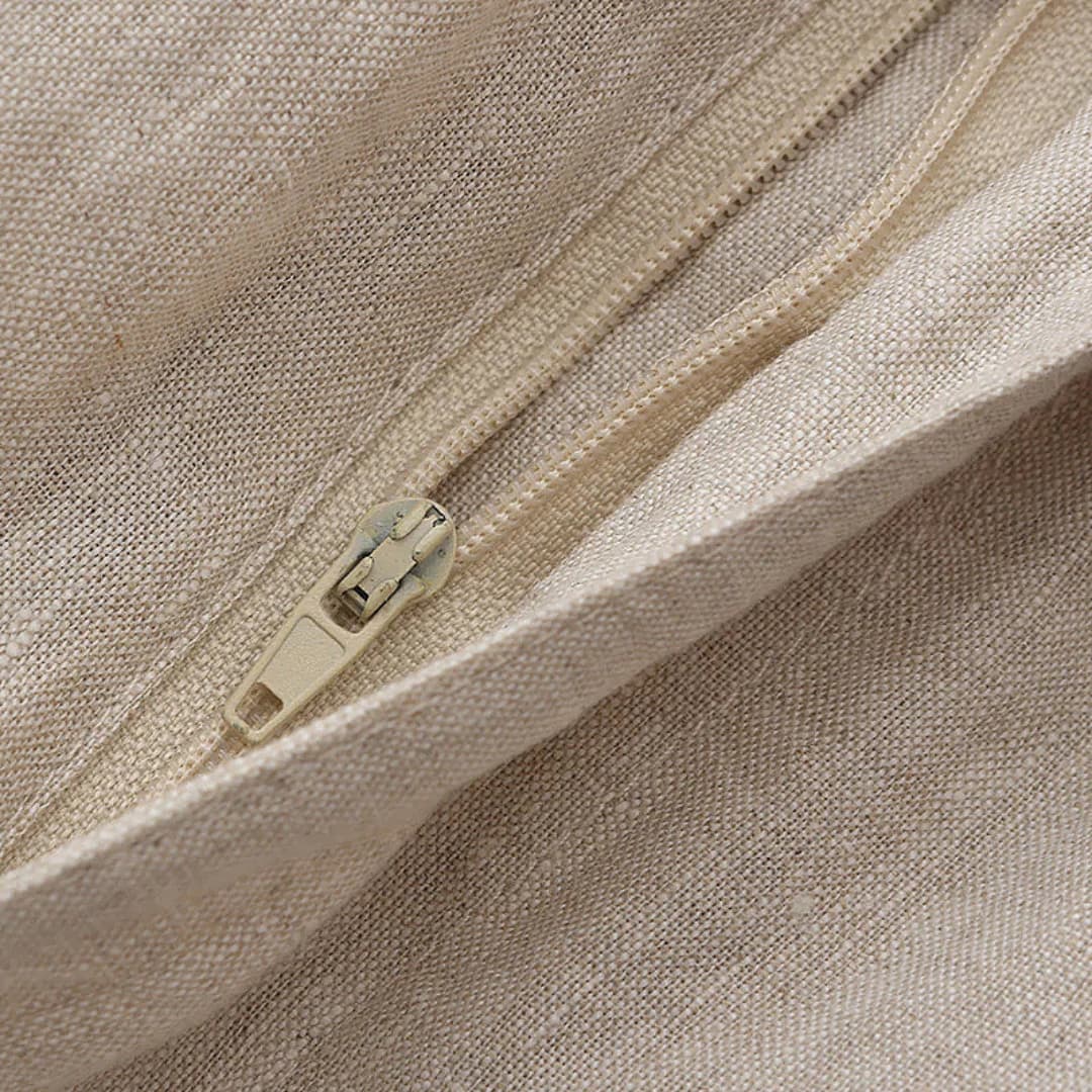 Herren Leinen Shorts mit Kordelzug und Seitentaschen