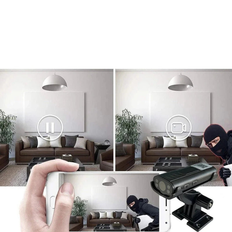 MiniGuard WiFi-Sicherheitskamera – Kompakte bewegungserkennende Überwachung