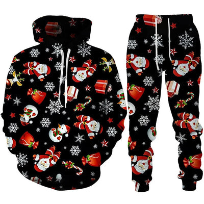 Zweiteiliges Weihnachts-Winter-Set für Herren