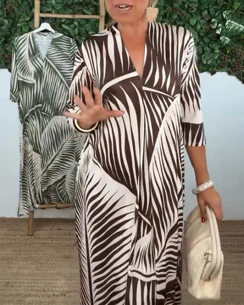 Kleid Bedruckt Mode Tasche