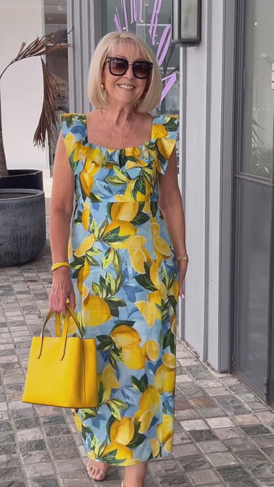 Sonnen- und Zitronenkleid 🍋