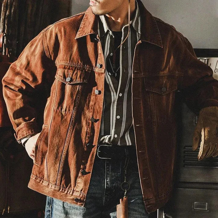 Stylische Denim Jacke für Herren