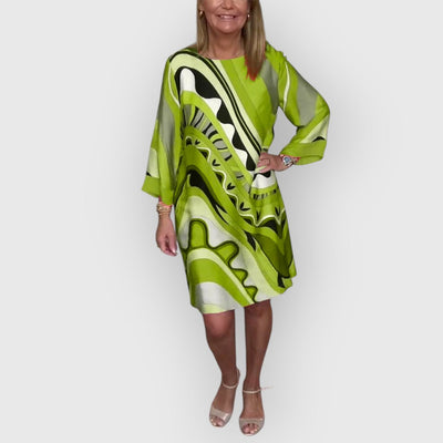 ESTELLE | ELEGANTES besticktes MIDI-KLEID