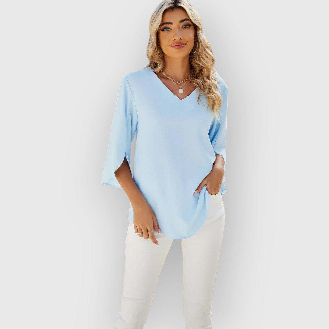 Rachel | Bluse mit V-Ausschnitt