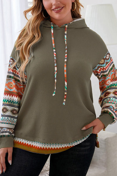 Azteke Winter-Kapuzepullover für Damen