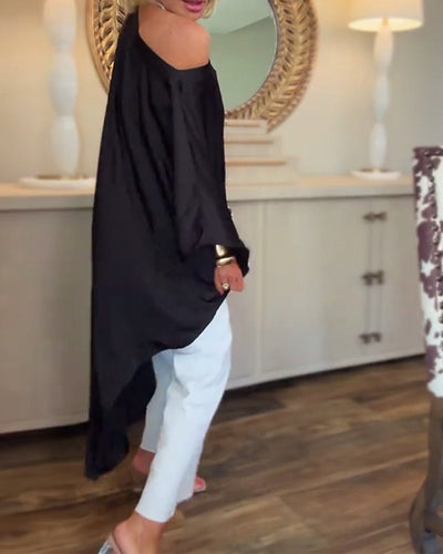 Bluse casual mode unregelmäßige lose