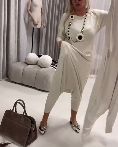 Overall einfarbig langärmelig lässig