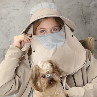 Heidi Mode | Vollabdeckung Gesicht Sonnenschutz Maske im Freien UV Eimer Hut