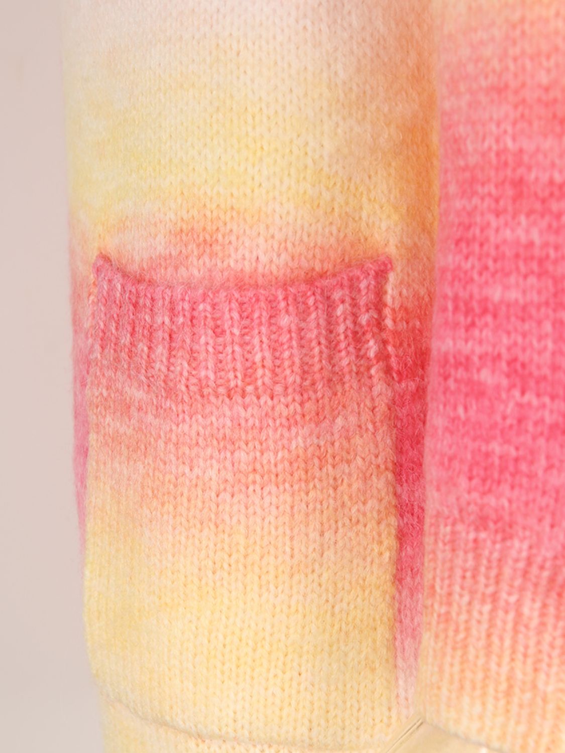 Heidi-Mode | Engel Flügel Vollgröße mit Taschen Offener Vorderer Gradient Cardigan